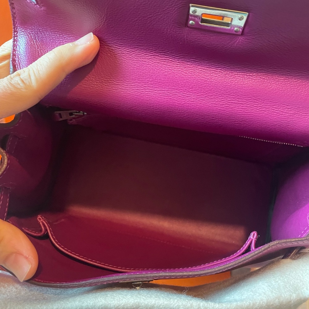 Hermes Kelly 25 Bag in Purple - Picture 6 of 15